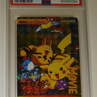 1999 Bandai Anime Carddass Vending Pikachu & Elekid Prism #Movie24 PSA 10
