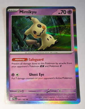 English Pokemon Scarlet & Violet Paldea Evolved 097/193 Mimikyu Holo