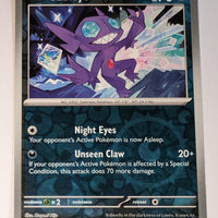 English Pokemon Scarlet & Violet Paldea Evolved 136/193 Sableye Reverse Holo