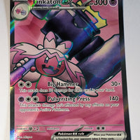 English Pokemon Scarlet & Violet Paldea Evolved 240/193 Tinkaton EX Holo