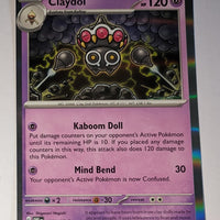 English Pokemon Scarlet & Violet Obsidian Flames 095/197 Claydol Holo