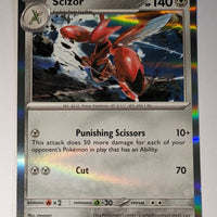 English Pokemon Scarlet & Violet Obsidian Flames 141/197 Scizor Holo