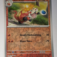 English Pokemon Scarlet & Violet Paldea Evolved 036/193 Crocalor Reverse Holo