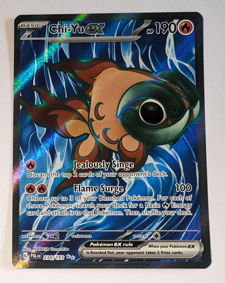 English Pokemon Scarlet & Violet Paldea Evolved 234/193  Chi-Yu EX Holo