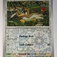 English Pokemon Scarlet & Violet 151 - 083/165 Farfetch'd Reverse Holo