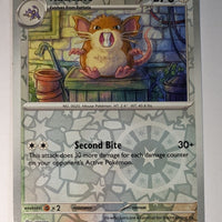 English Pokemon Scarlet & Violet 151 - 020/165 Raticate Reverse Holo