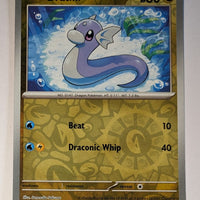 English Pokemon Scarlet & Violet 151 - 147/165 Dratini Reverse Holo