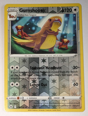 English Pokemon Sword & Shield Crown Zenith - 118/159 Gumshoos Reverse Holo