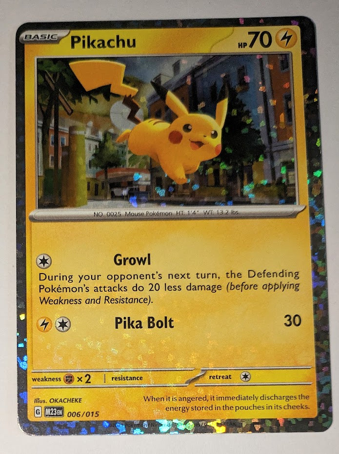 English Pokemon M23EN  - 006/015 Mcdonalds Pikachu  Holo