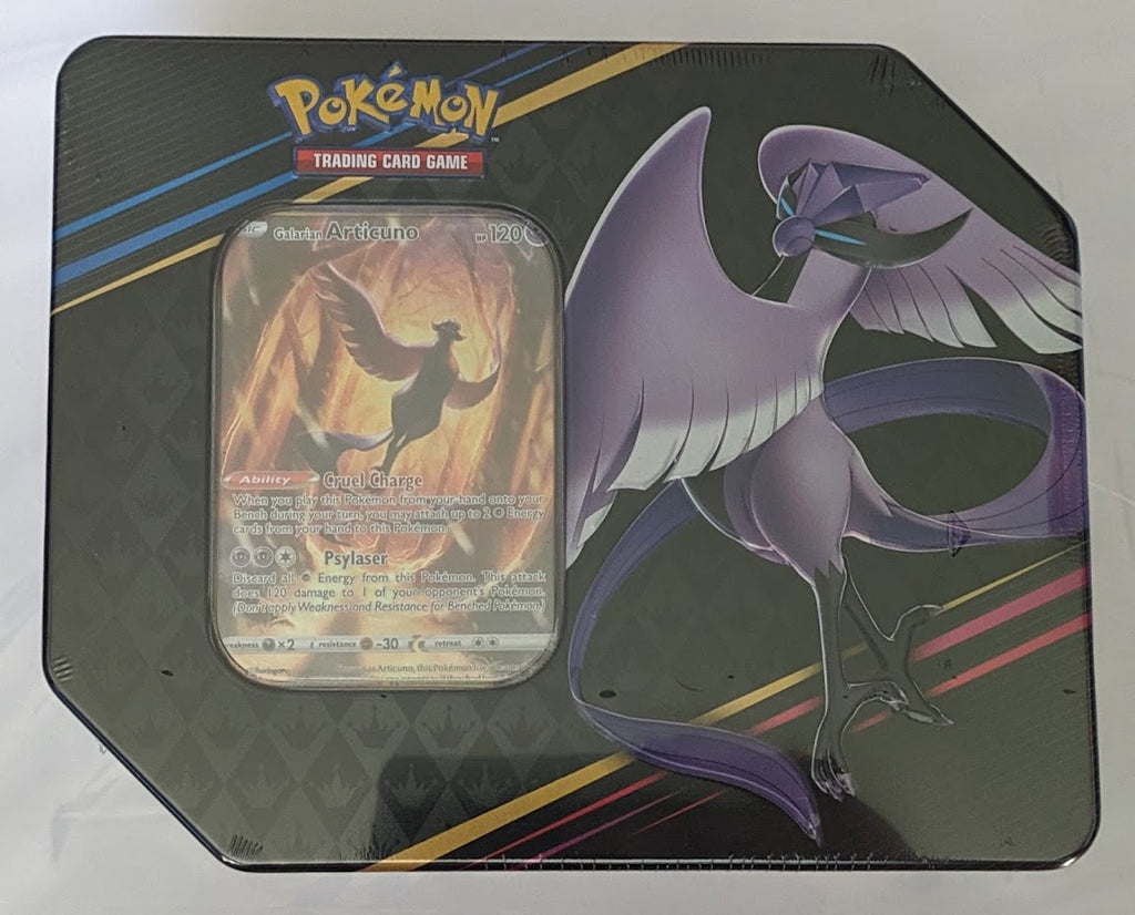 English Pokémon Sword & Shield Crown Zenith Special Art Tin - Galarian Articuno