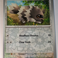 English Pokemon Scarlet & Violet Obsidian Flames 167/197 Zigzagoon Reverse Holo