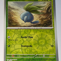 English Pokemon Scarlet & Violet Obsidian Flames 001/197 Oddish Reverse Holo