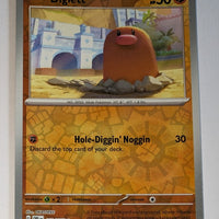 English Pokemon Scarlet & Violet Obsidian Flames 103/197 Diglett Reverse Holo