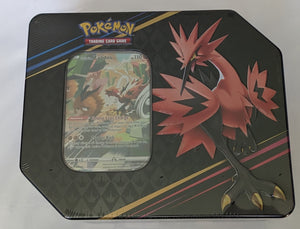 English Pokémon Sword & Shield Crown Zenith Special Art Tin - Galarian Zapdos