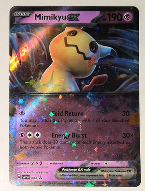 English Pokemon SVPEN 004 Mimikyu Ex Holo (Mimikyu Box Promo)