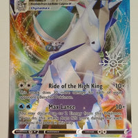 English Pokemon 046/198 Ice Rider Calyrex Vmax Holo (Snowflake Stamped Promo)