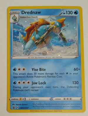 English Pokemon SWSH047 Drednaw Holo (Champion's Path Promo)