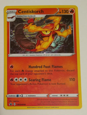 English Pokemon SWSH048 Centiskorch Holo (Champion's Path Promo)