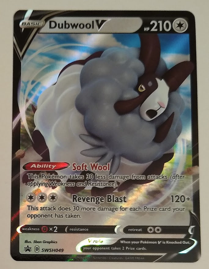 English Pokemon SWSH049 Dubwool V Holo (Champion's Path Promo)