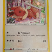 English Pokemon SWSH175 Eevee Holo (Fusion Strike Promo)