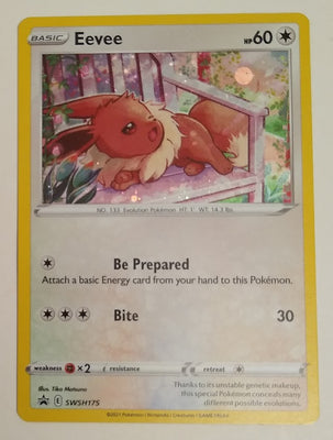 English Pokemon SWSH175 Eevee Holo (Fusion Strike Promo)