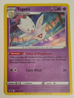 English Pokemon SWSH276 Togetic Holo (Silver Tempest Promo)