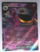 English Pokemon Scarlet & Violet SV1EN 088/198 Banette Ex Holo