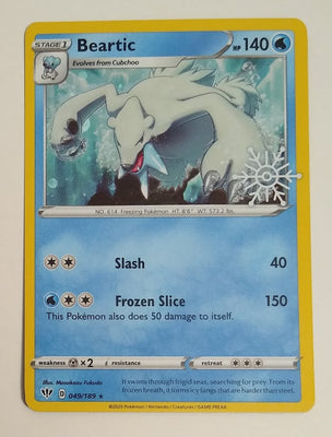 English Pokemon 049/189 Beartiic Holo (Snowflake Stamped Promo)