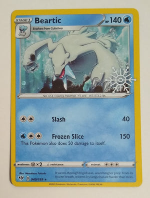 English Pokemon 049/189 Beartiic Holo (Snowflake Stamped Promo)