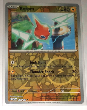 English Pokemon Scarlet & Violet SV1EN 070/198 Rotom Reverse Holo