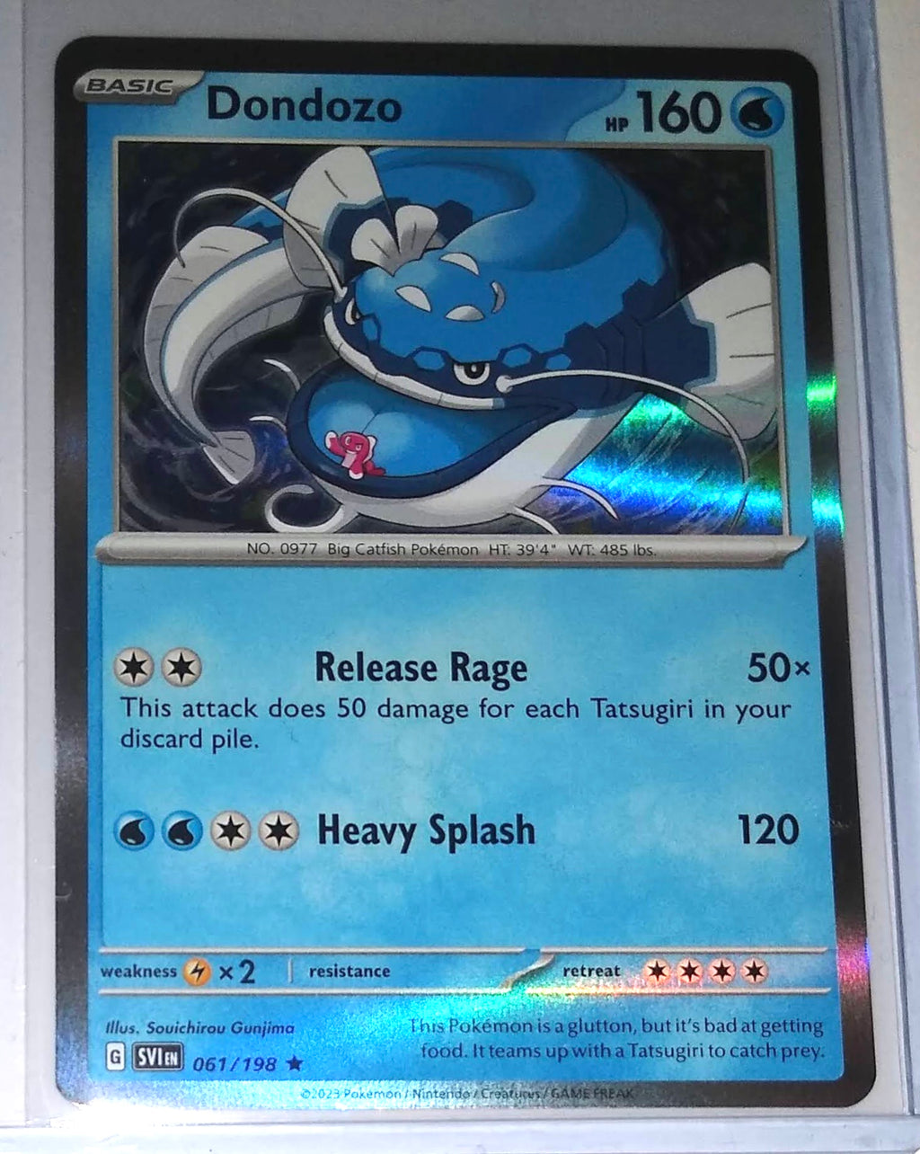 dondozo pokemon card value Dondozo RARE Pokemon TCG Card 061/198