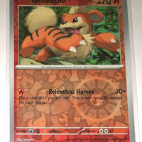 English Pokemon Scarlet & Violet SV1EN 030/198 Growlithe Reverse Holo