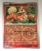 English Pokemon Scarlet & Violet SV1EN 030/198 Growlithe Reverse Holo