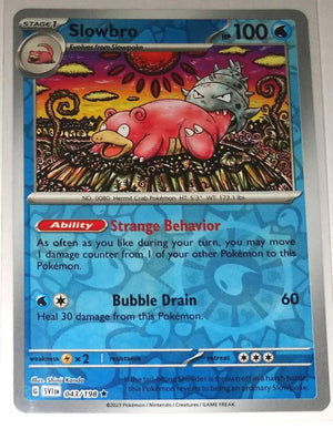 English Pokemon Scarlet & Violet SV1EN 043/198 Slowbro Reverse Holo