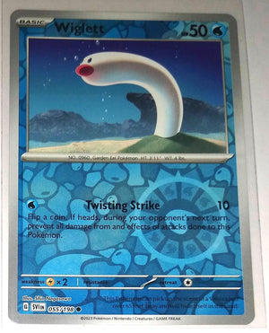 English Pokemon Scarlet & Violet SV1EN 055/198 Wiglett Reverse Holo