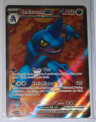 English Pokemon Scarlet & Violet SV1EN 232/198 Toxicroak Ex Holo