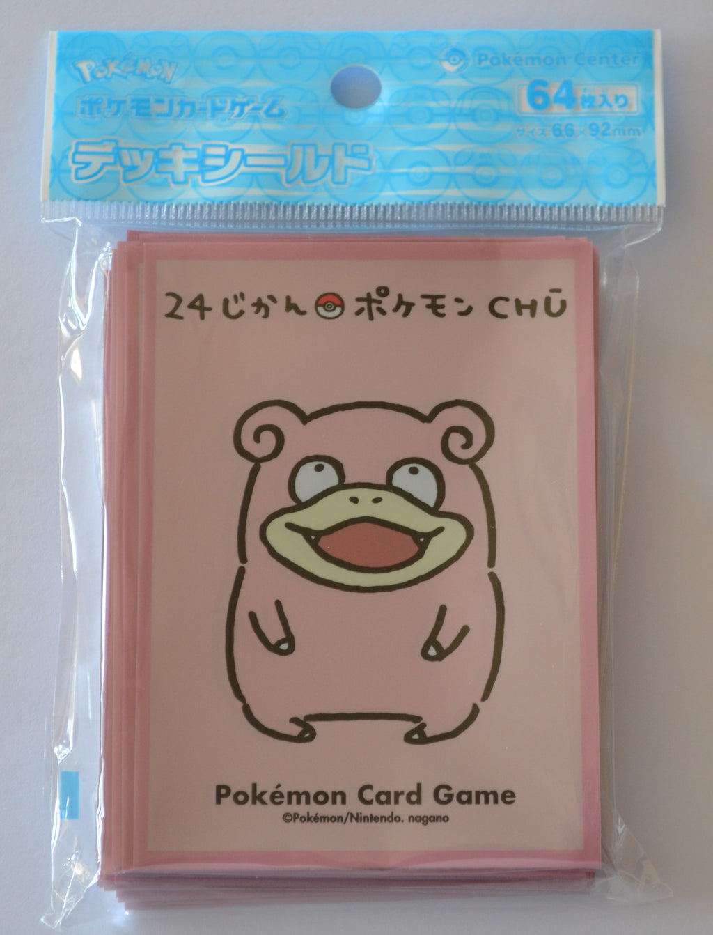 slowpoke card sleeves Pokemon Center Exclusive 64 variation to centering Slowpoke 24 Hour CHU Individual