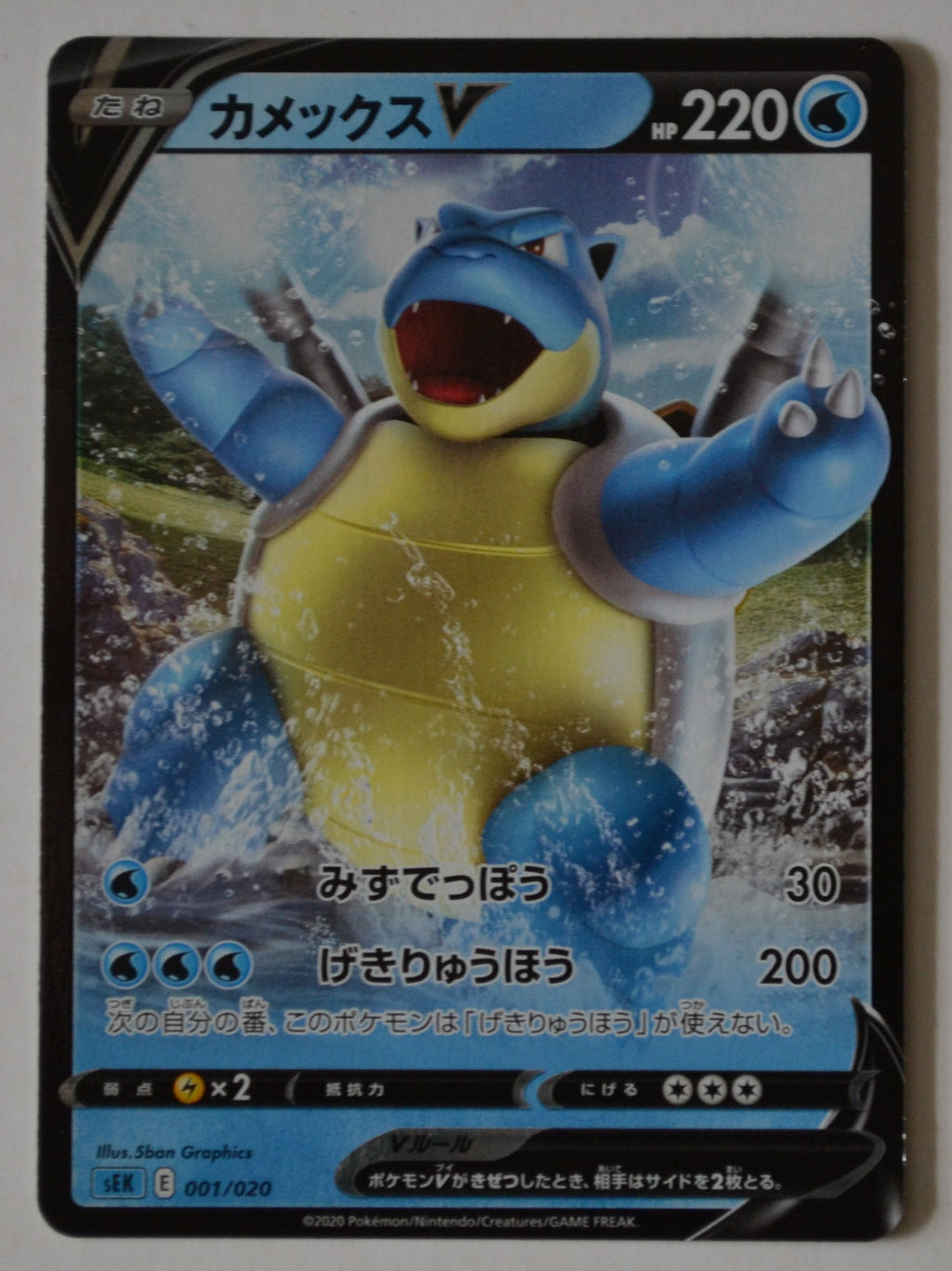 Blastoise VMAX Starter sEK 001/020 Blastoise V Holo