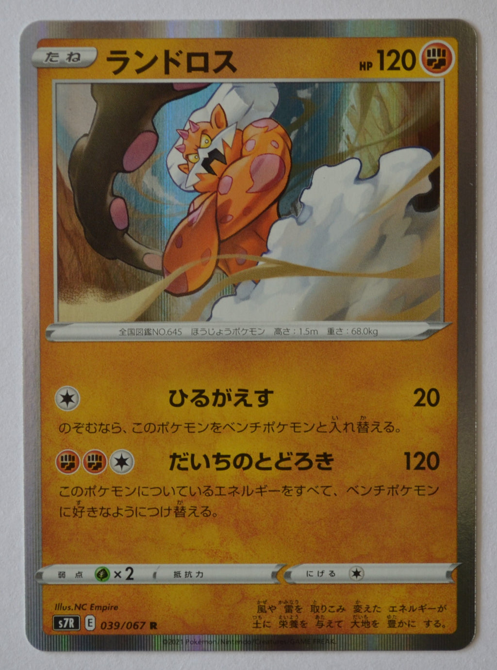 s7R Blue Sky Stream 039/067 Landorus Holo