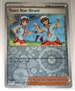 English Pokemon Scarlet & Violet SV1EN 195/198 Team Star Grunt Reverse Holo