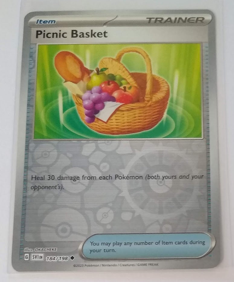 English Pokemon Scarlet & Violet SV1EN 184/198 Picnic Basket Reverse Holo