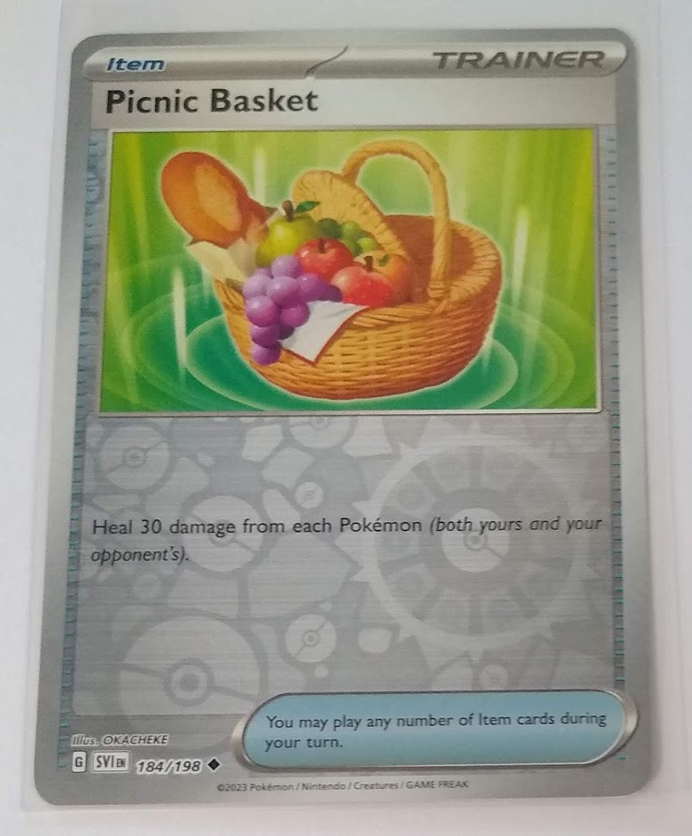 picnic basket pokemon card English Pokemon Scarlet & Violet SV1EN 184/198 Picnic Basket Reverse H