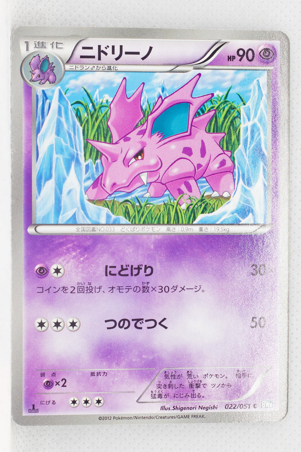 BW8 Thunder Knuckle 022/051	Nidorino 1st Edition