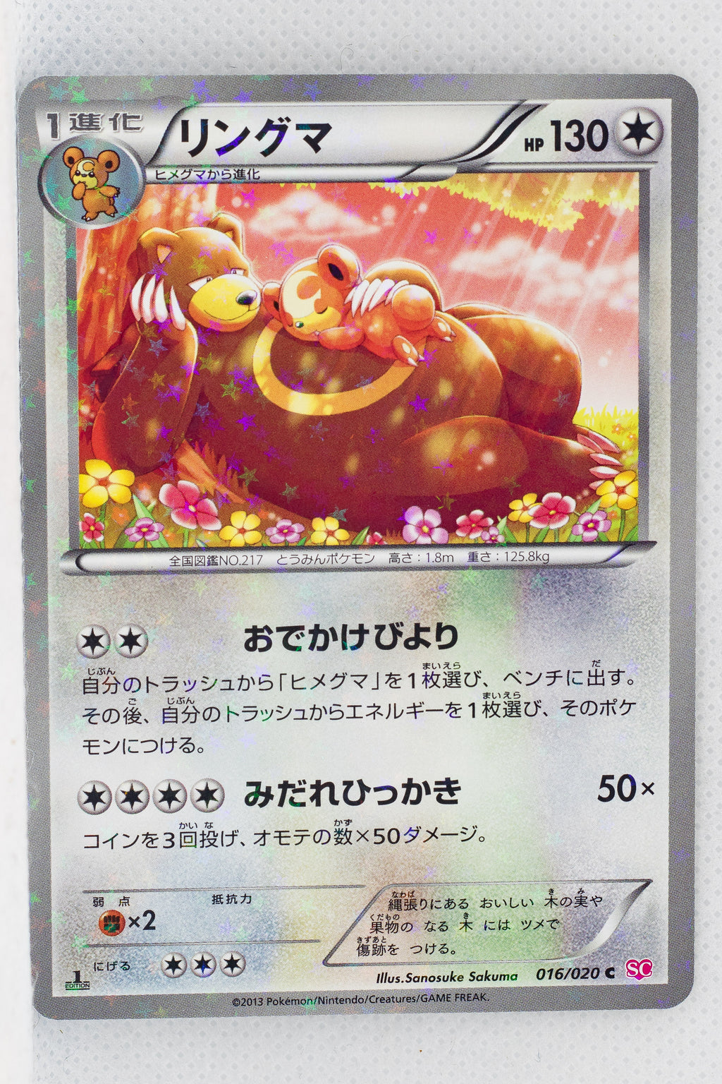 BW Shiny Collection 016/020 Ursaring Holo 1st Edition