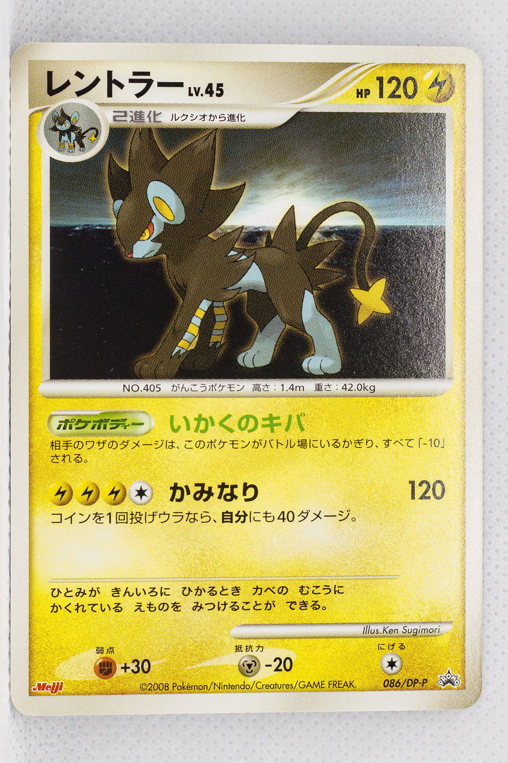 086/DP-P Luxray Meiji Chocolate (March 2008)