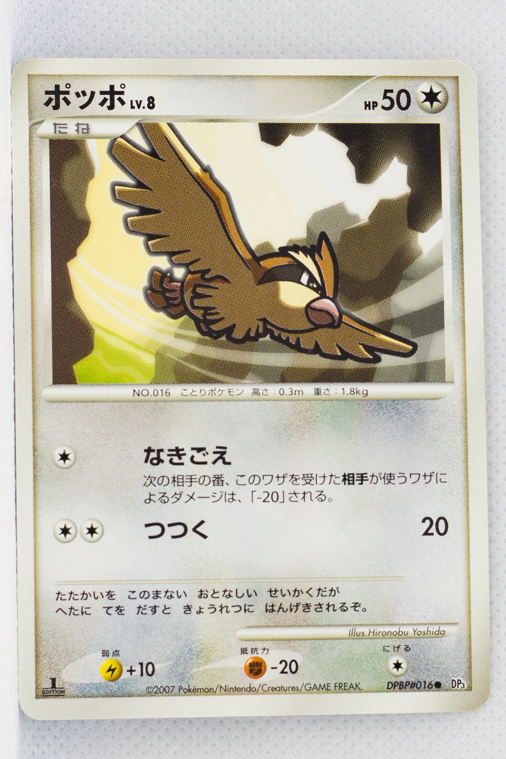 DP3 Shining Darkness Pidgey 1st Ed