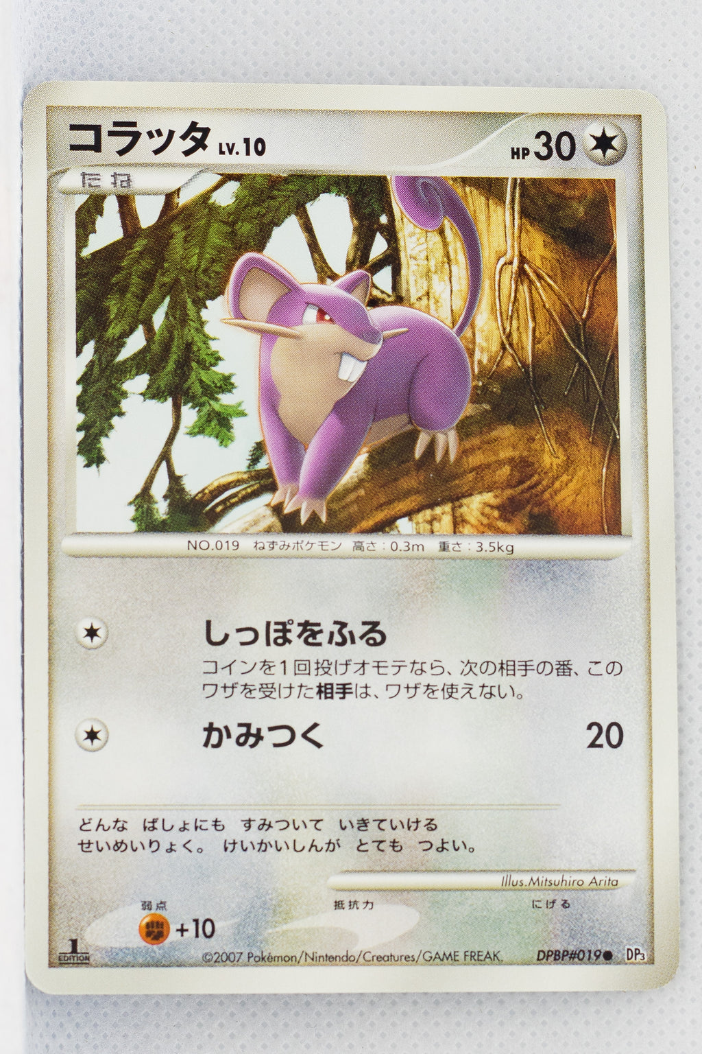 DP3 Shining Darkness Rattata 1st Ed