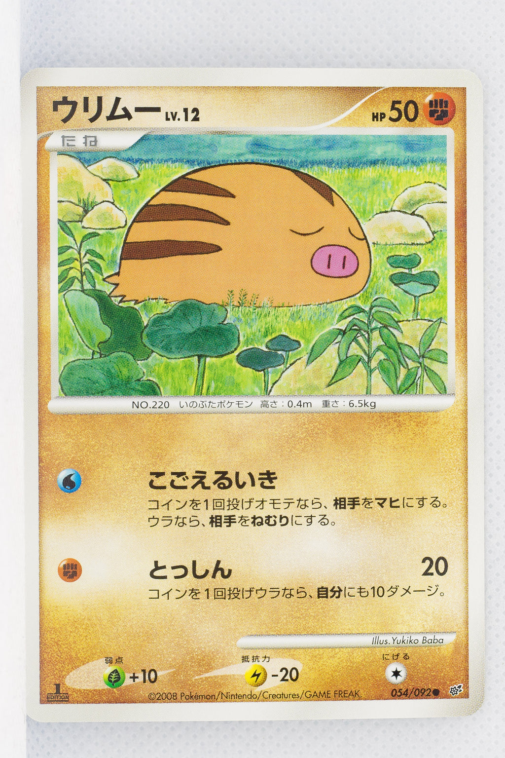 DP6 Intense Fight in the Sky 054/092 Swinub 1st Edition