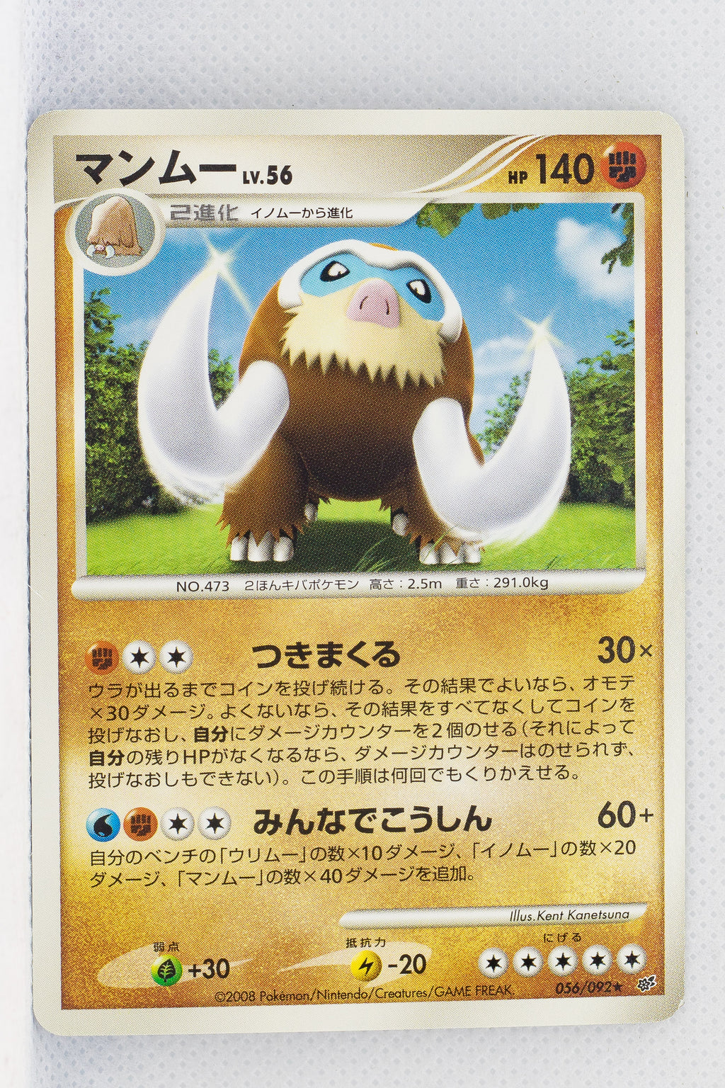 DP6 Intense Fight in the Sky 056/092 Mamoswine Rare