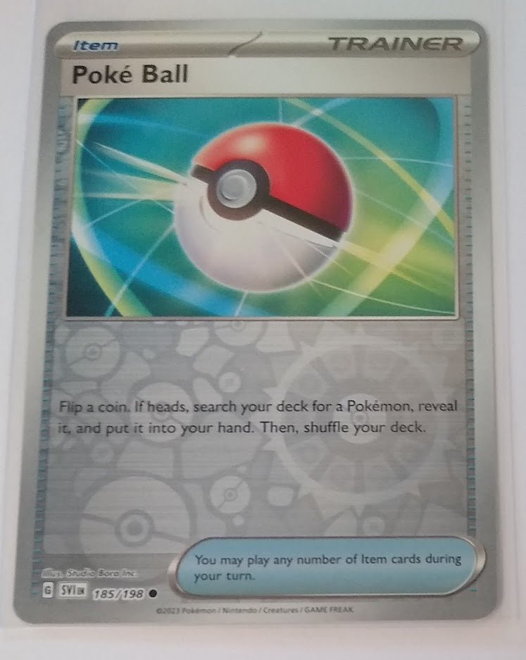 English Pokemon Scarlet & Violet SV1EN 185/198 Poke Ball Reverse Holo